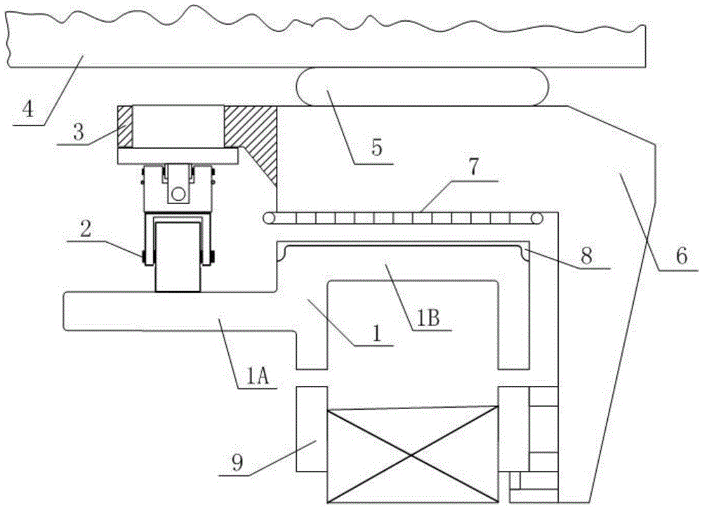 An energy-saving mechanism with double backup for U-shaped track and suspension drive for safe operation