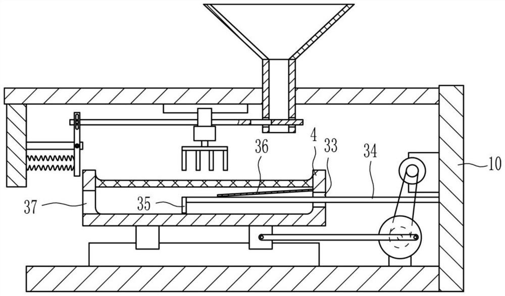 A special screening device for camellia seeds