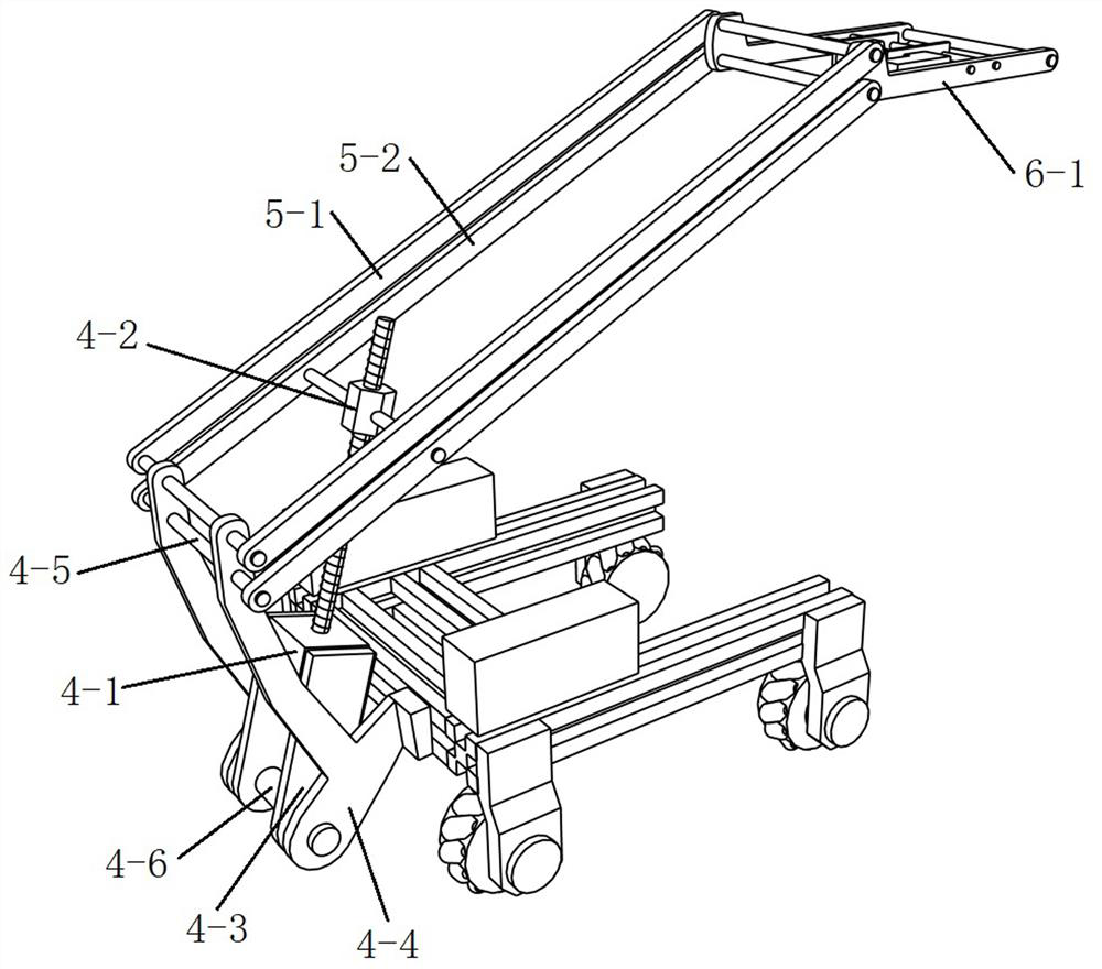 Storage crane based on parallelogram mechanism