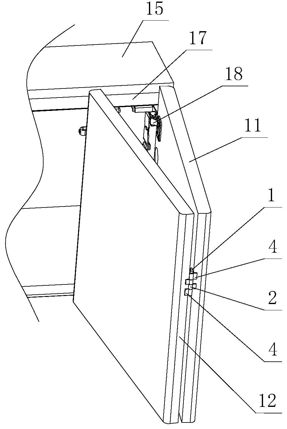 Furniture hinge structure