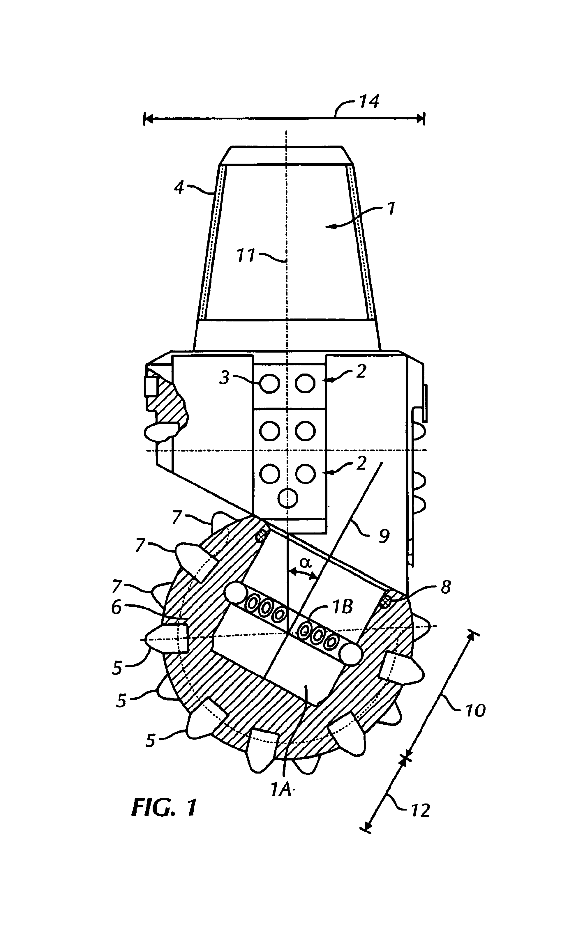 Single cone rock bit having inserts adapted to maintain hole gage during drilling