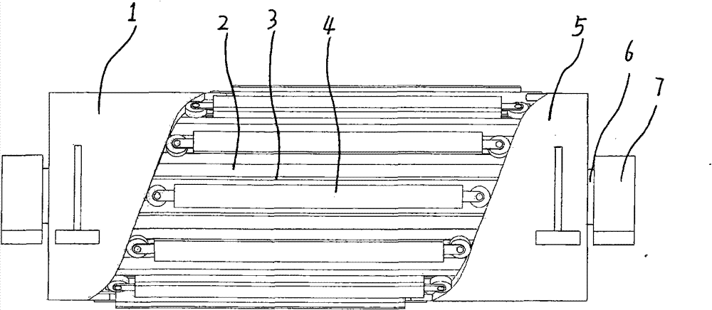 Corner roller for ribbon conveyer bending device