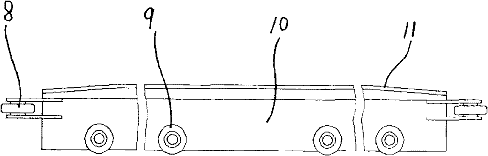 Corner roller for ribbon conveyer bending device