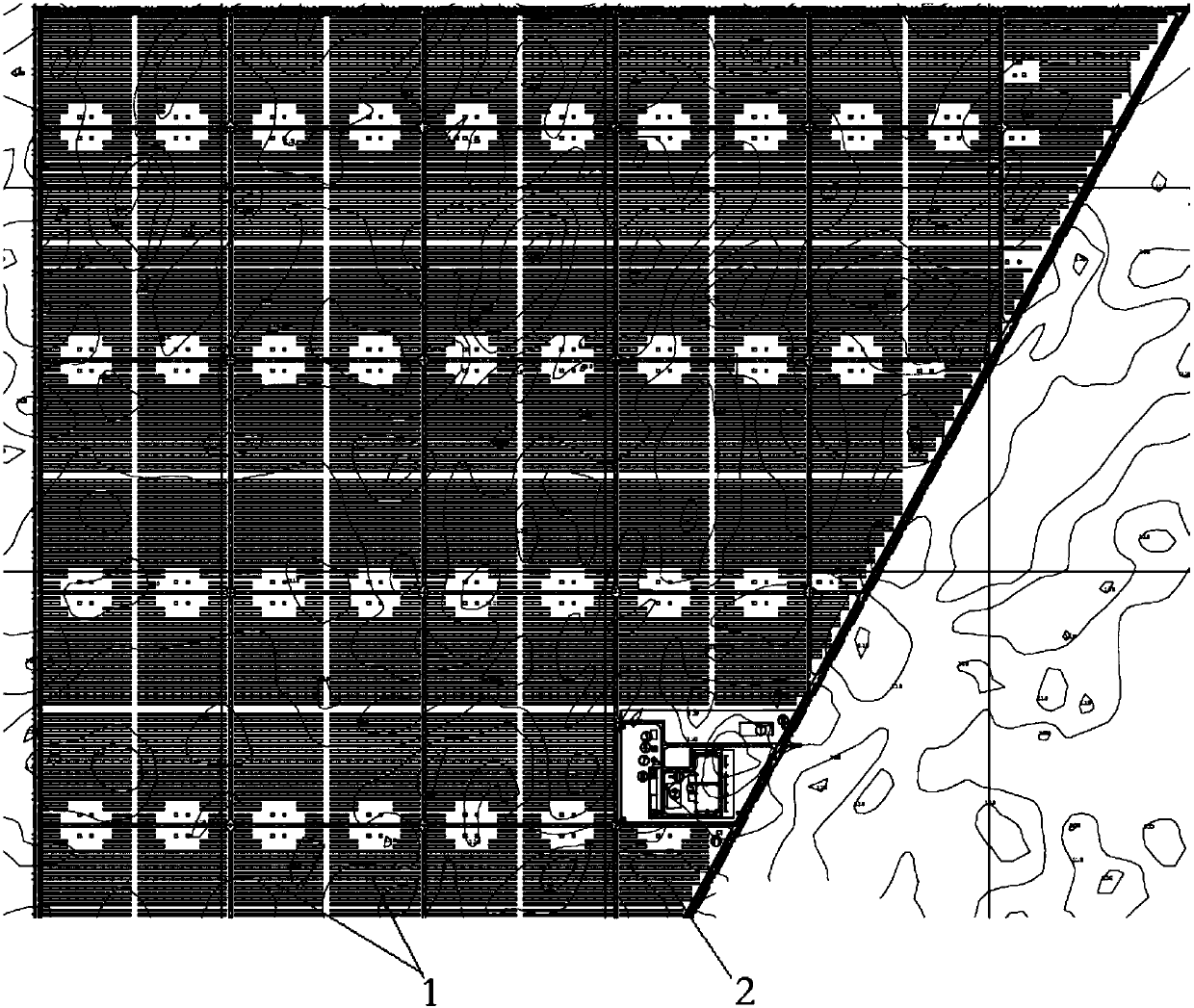 PV cable laying method for large-scale photovoltaic power generation projects