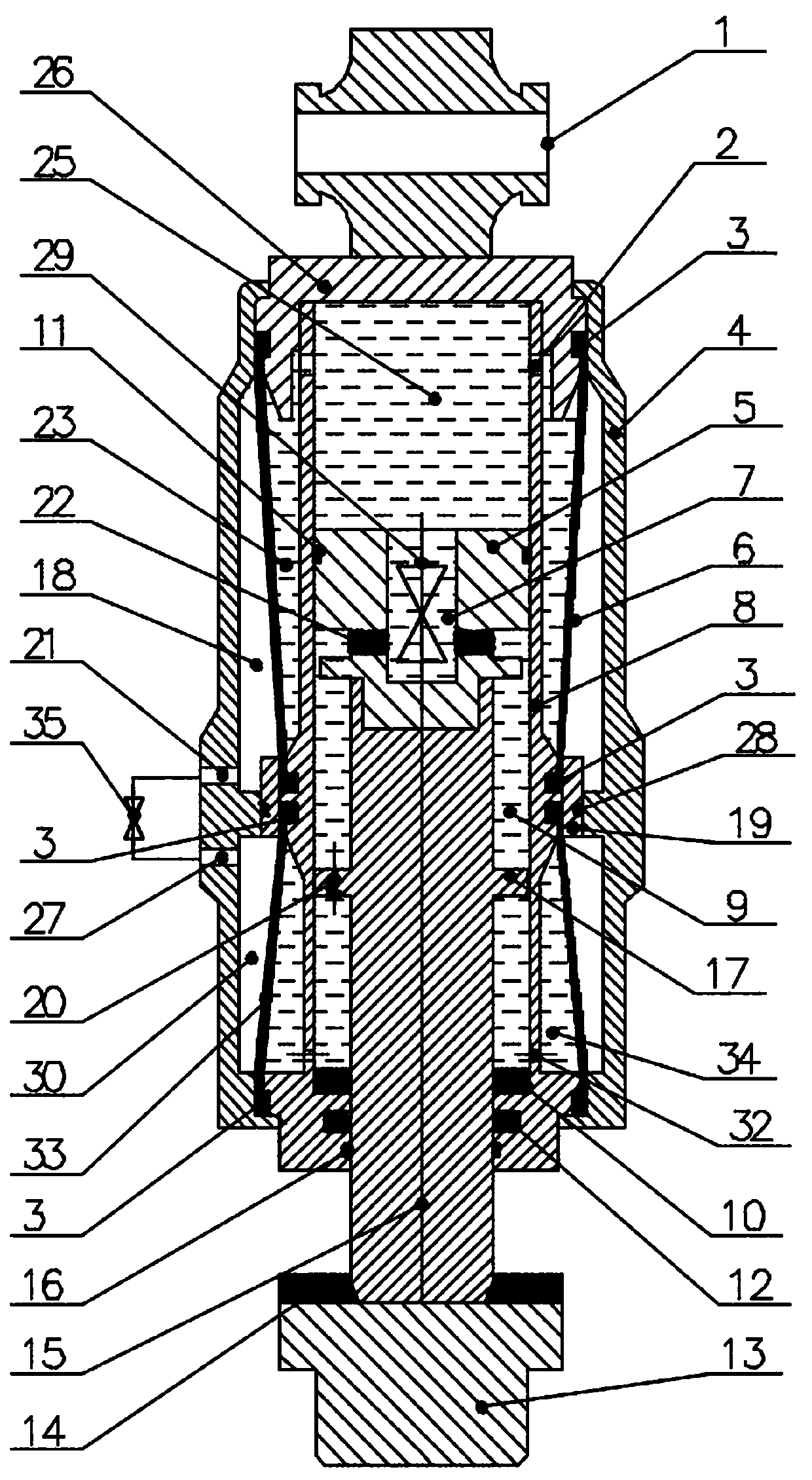 Automobile Suspension Double Capsule Variable Stiffness Gas Spring