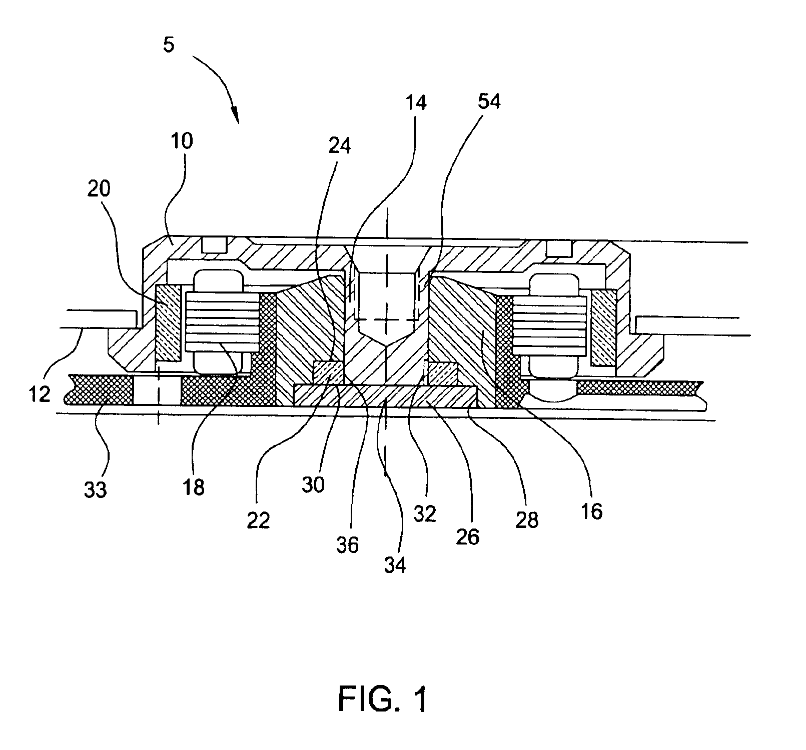 Cartridge style fluid dynamic bearing with conical or spherical bearing elements