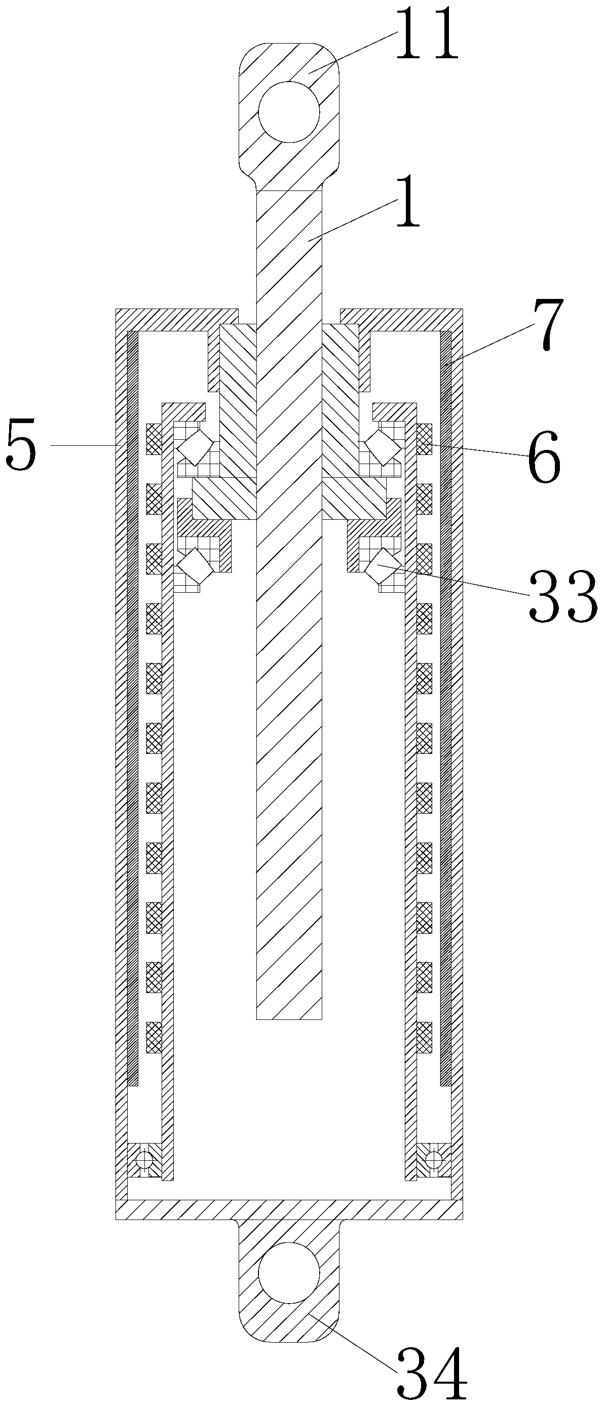 An eddy current axial damper