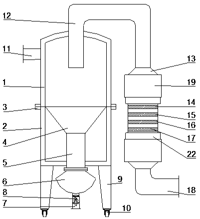 Rotational flow type sand-removing multi-grade filtering device for agricultural irrigation