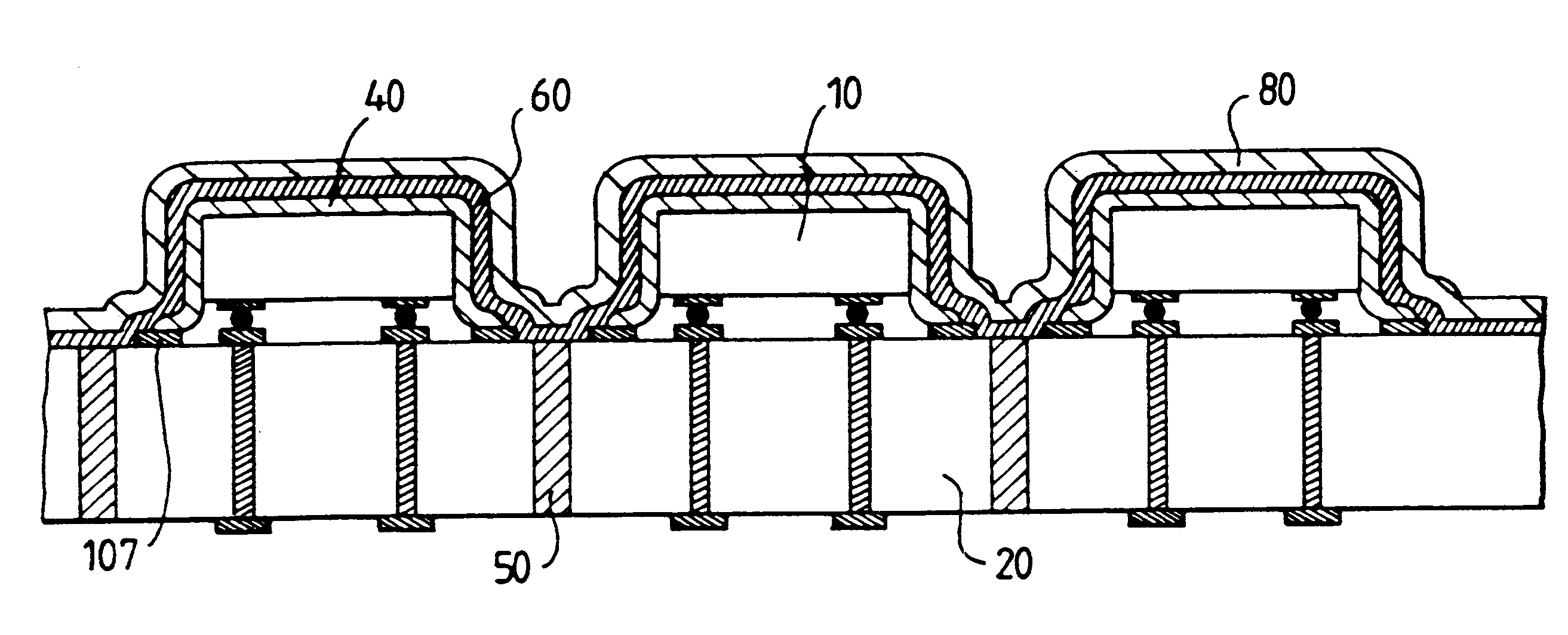 Method for the packaging of electronic components