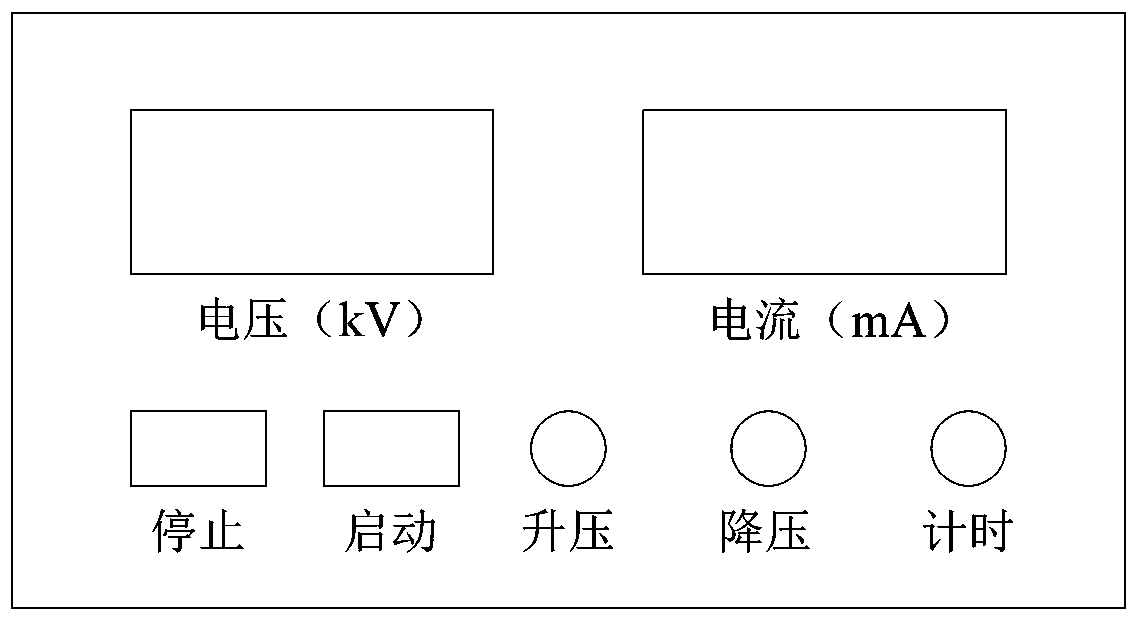 Power-frequency alternating-current withstand-voltage test device