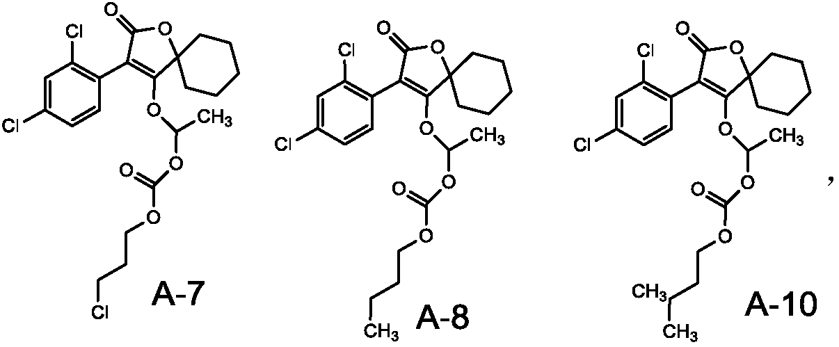 Composition containing spiro ether compound and bifenazate