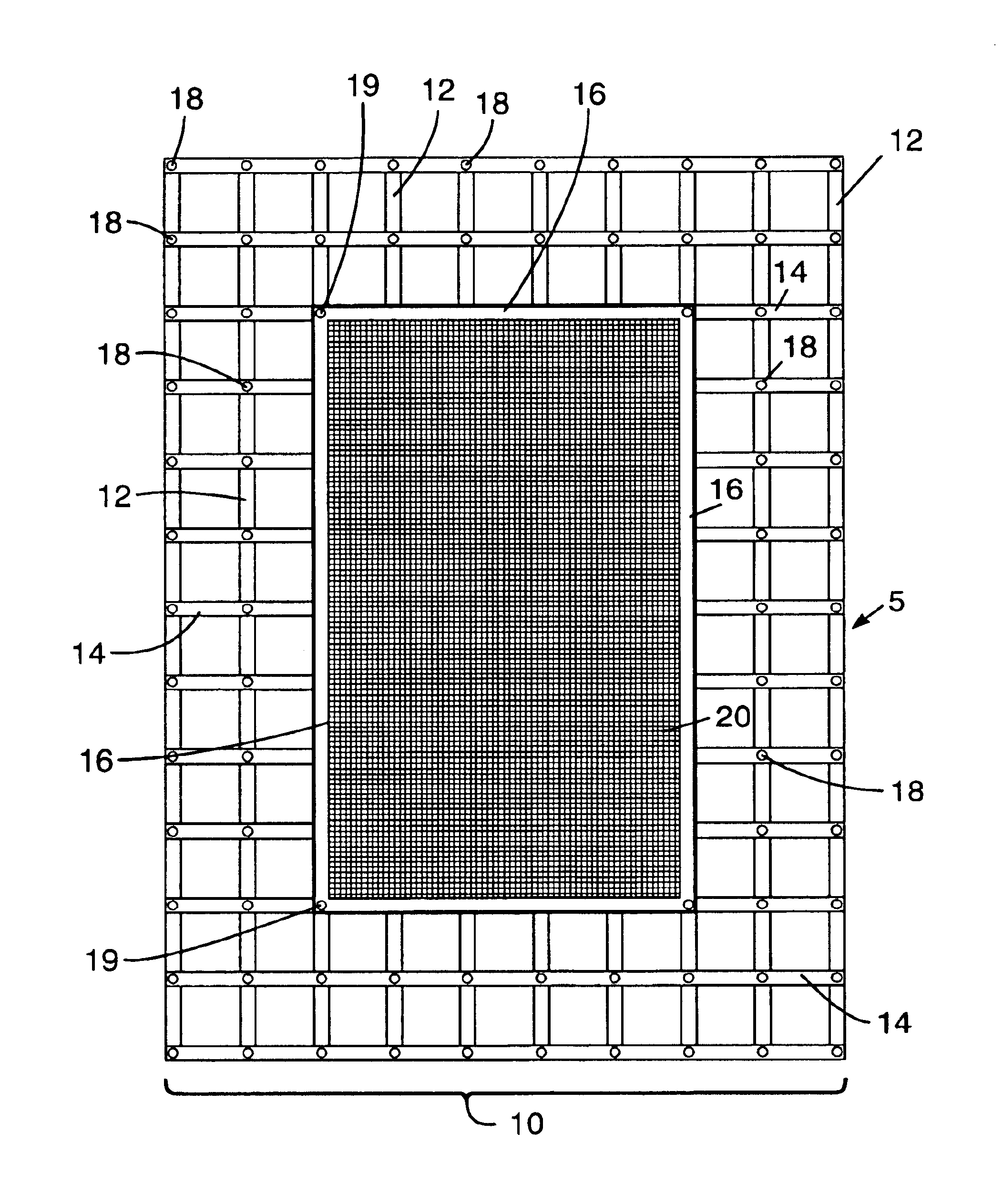 Cargo net/mesh tarp securing and sling device
