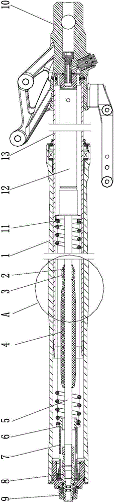 Low-noise mild type damping assembly