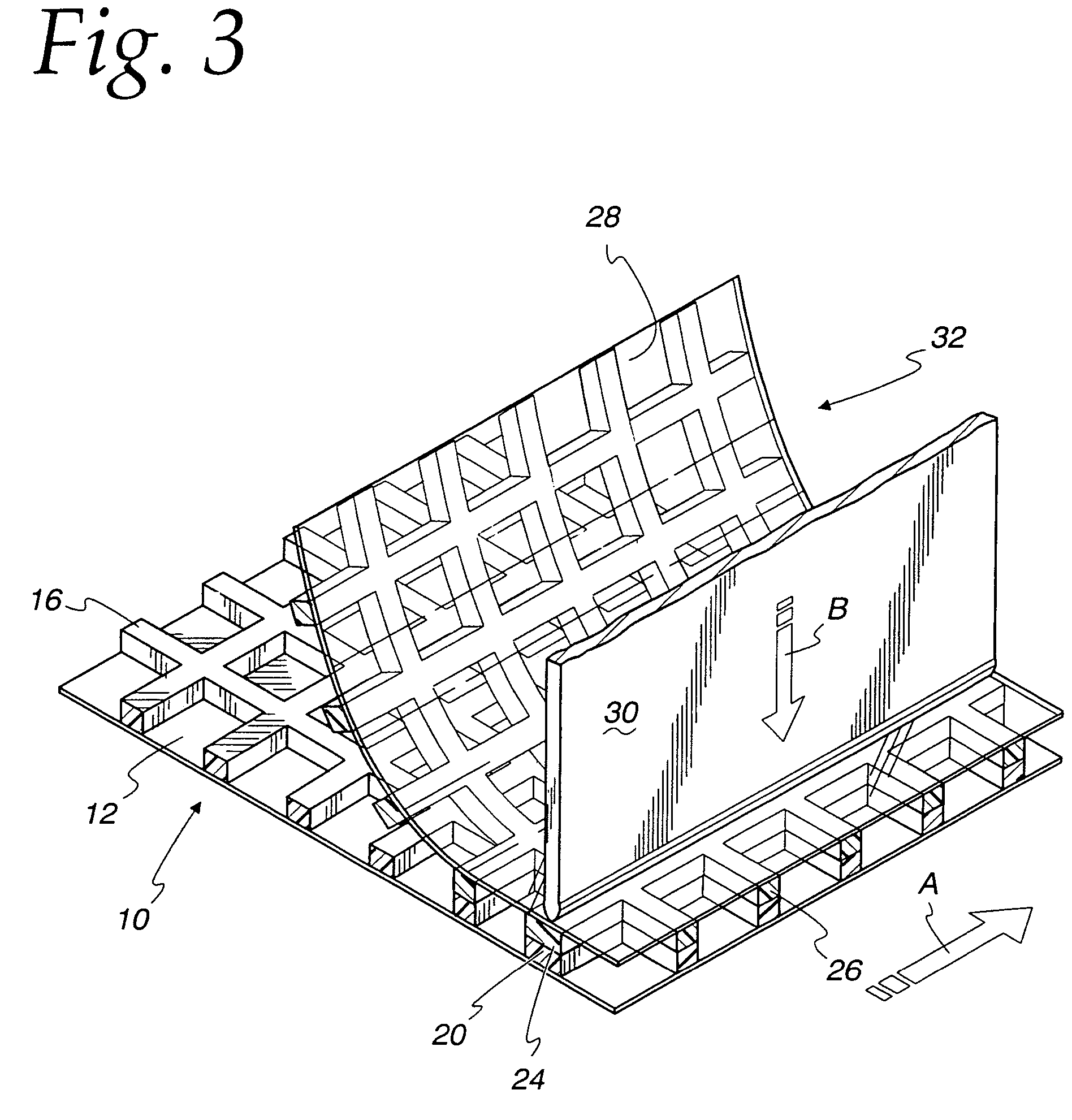 Net-reinforced film structure with modified strand profile