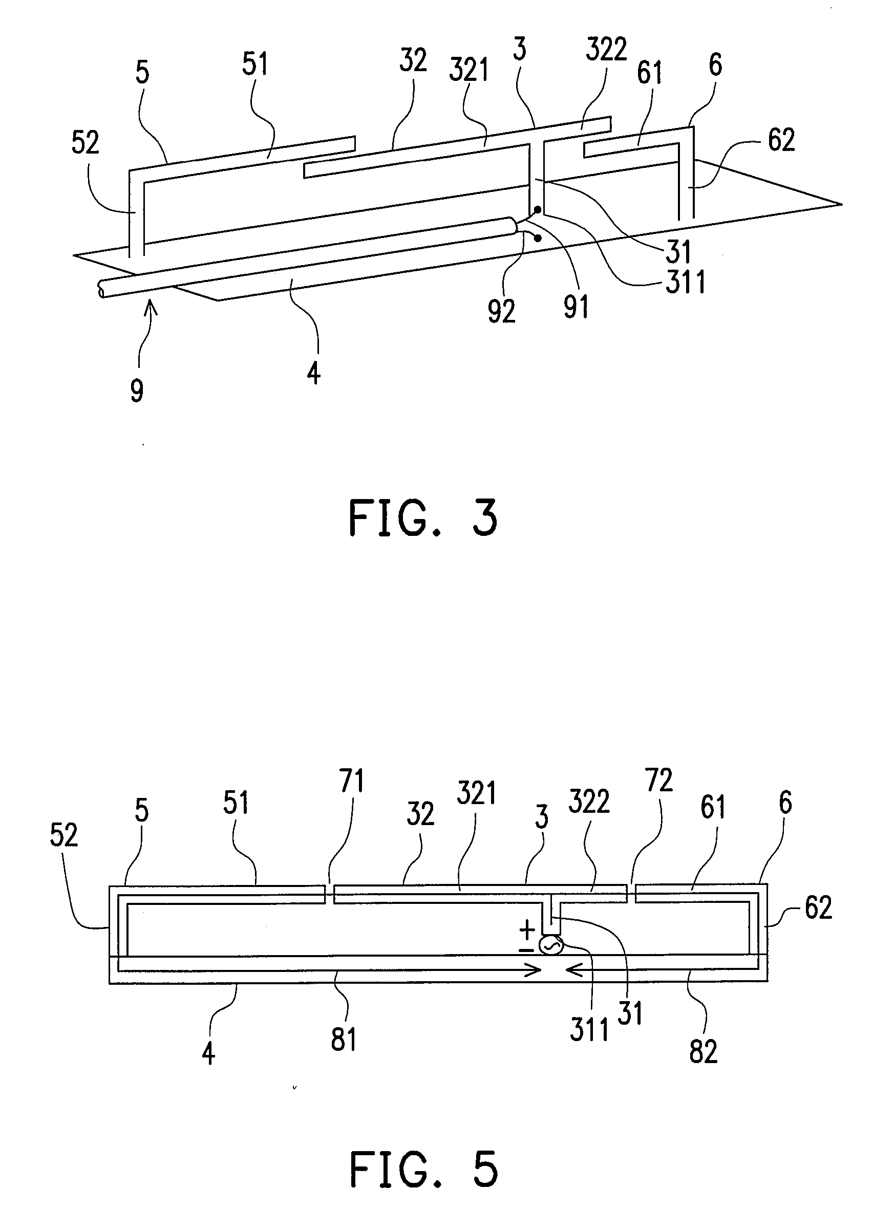 Multi-frequency antenna with dual loops