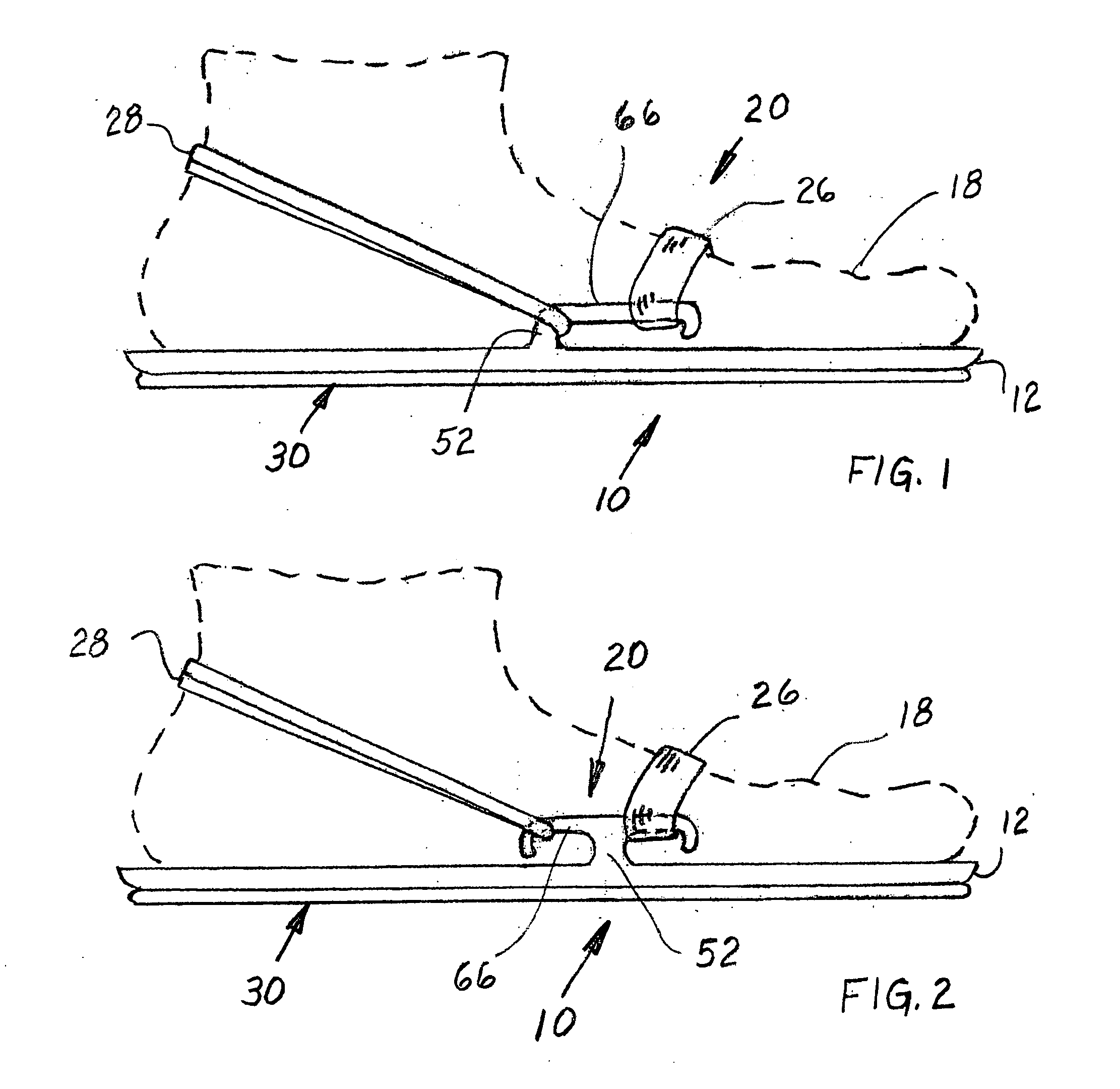 Carpet skate for use on hard surfaces