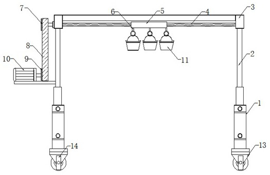 Slurry transfer device for small construction site