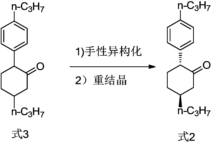 Method of preparing high-purity trans-1-(2,2-difluoro-4-propylcyclohexyl)-4-propylbenzene