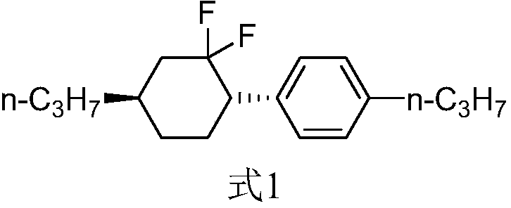 Method of preparing high-purity trans-1-(2,2-difluoro-4-propylcyclohexyl)-4-propylbenzene