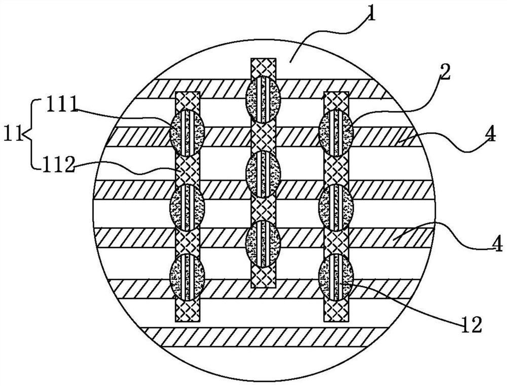 Fabric with open mesh structures and preparation method of fabric
