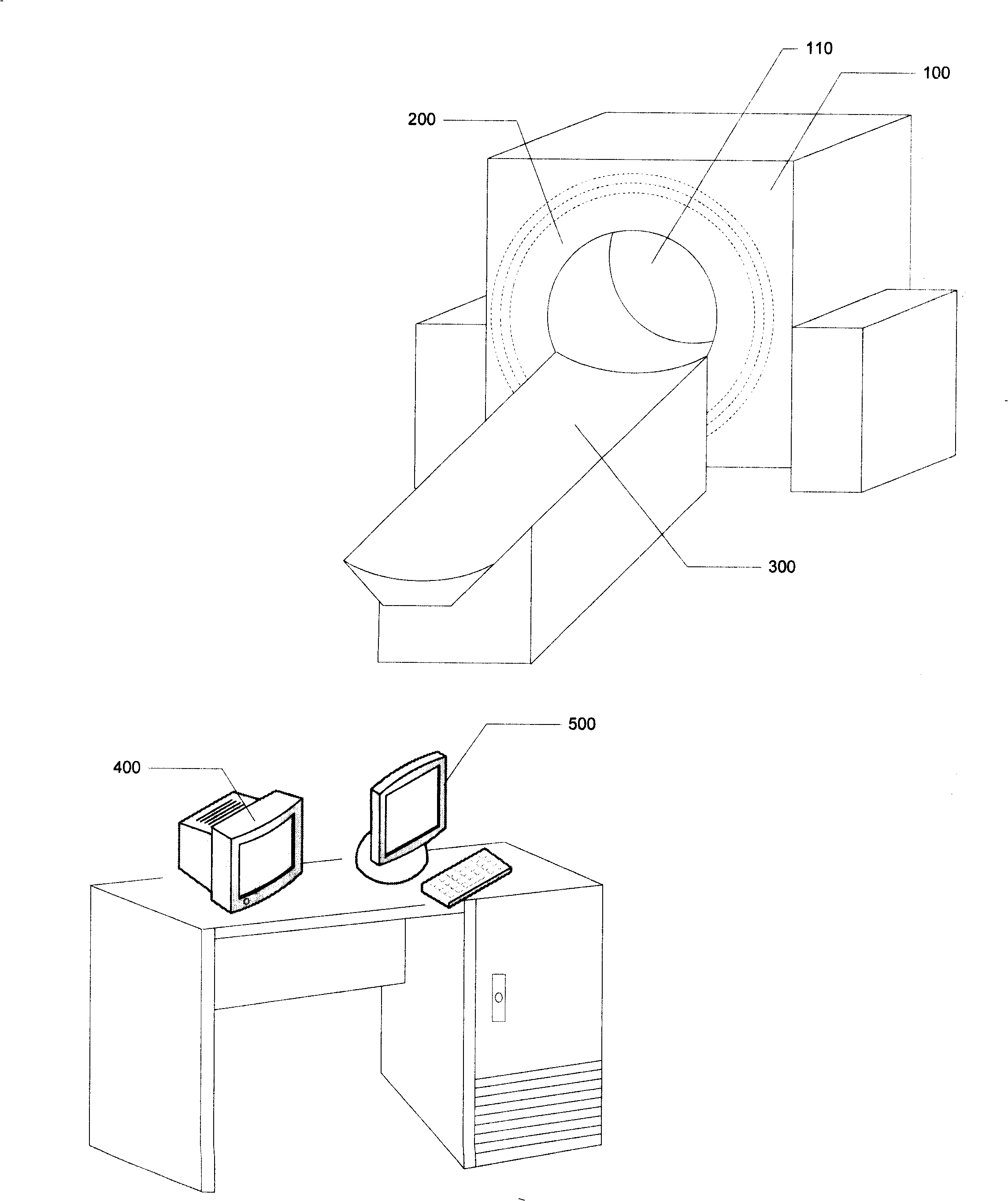Method for controlling X ray transmitting in CT intervention therapy