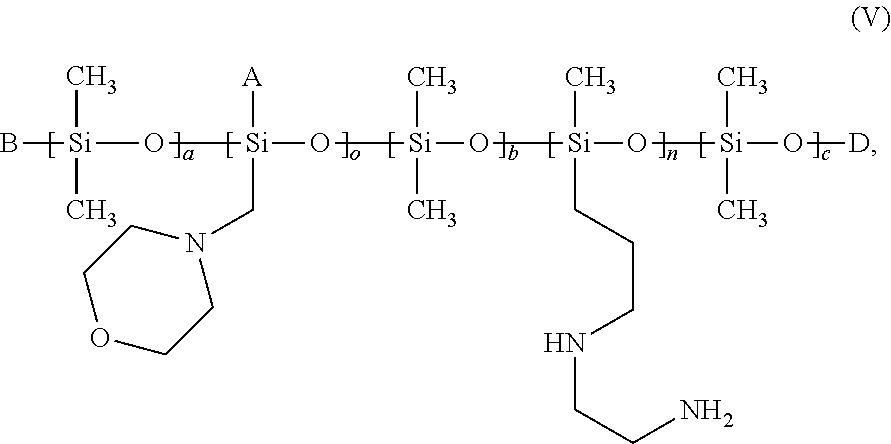 Hair treatment agents containing 4-morpholino-methyl-substituted silicone(s) and conditioning agent(s)