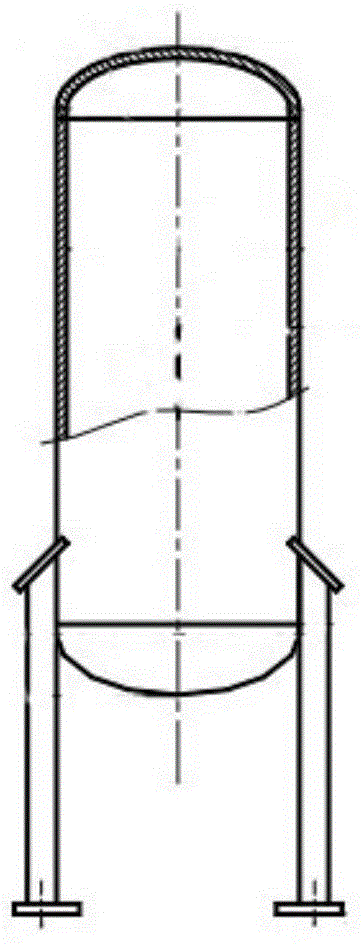 Tower body flexible support/group fixed on foundation and desorption tower device