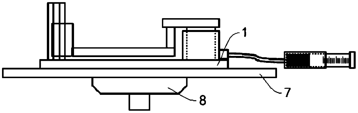 Device for measuring height and method for measuring developer nozzle height