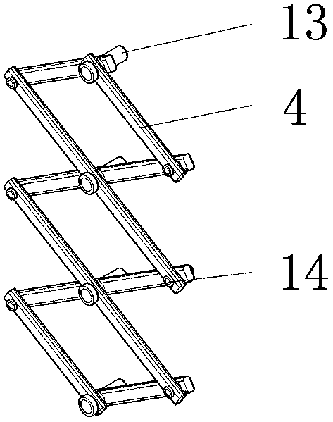 Supporting device preventing sticking of glass curtain walls