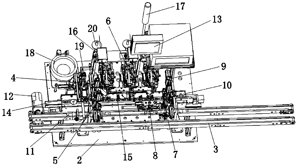 Full-automatic welding pressure-sensitive machine