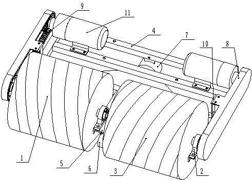 Cleaning and dust absorption device