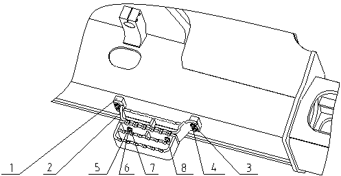 Pedal frame assembly of excavator track frame