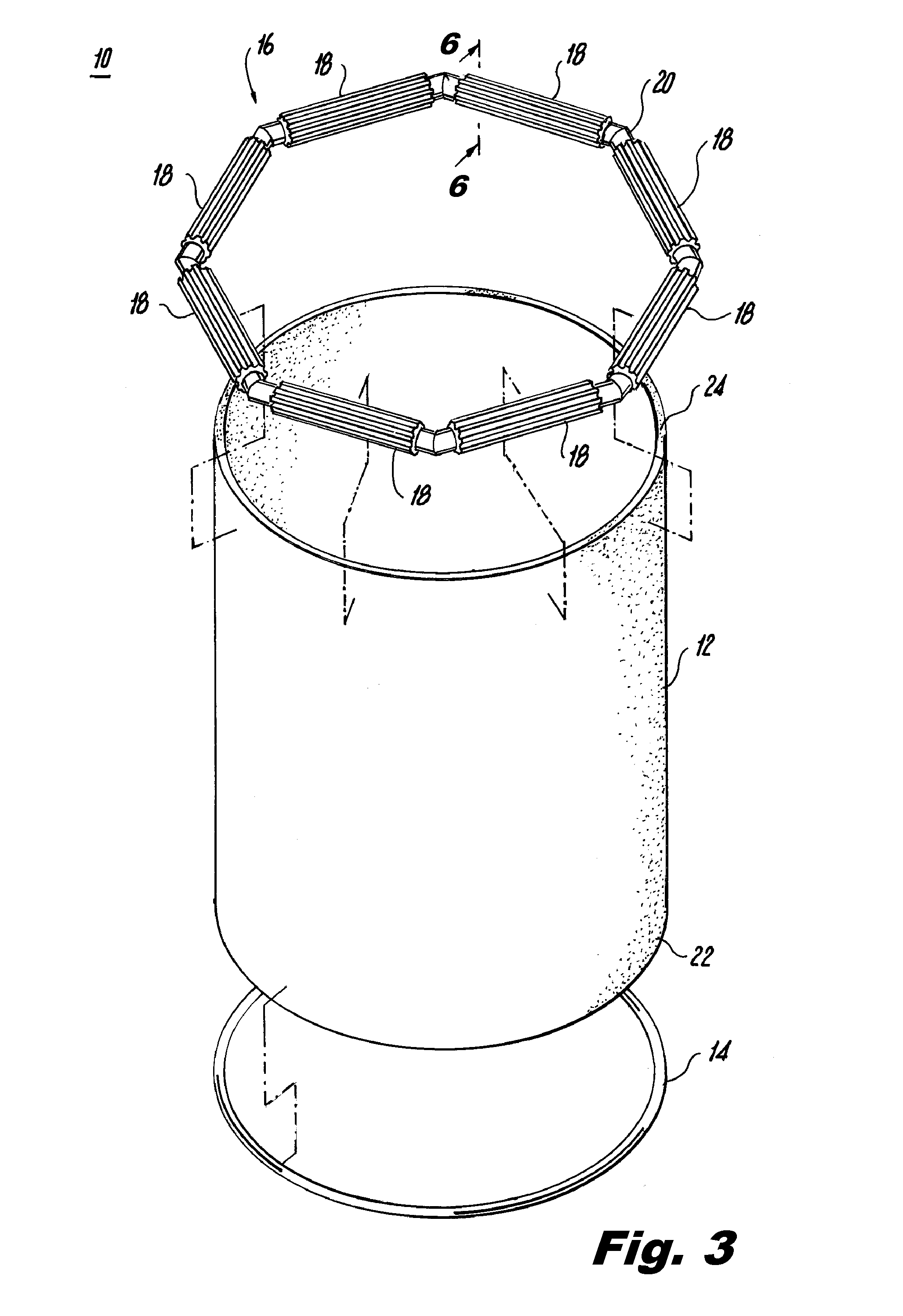 Surgical retractor including polygonal rolling structure