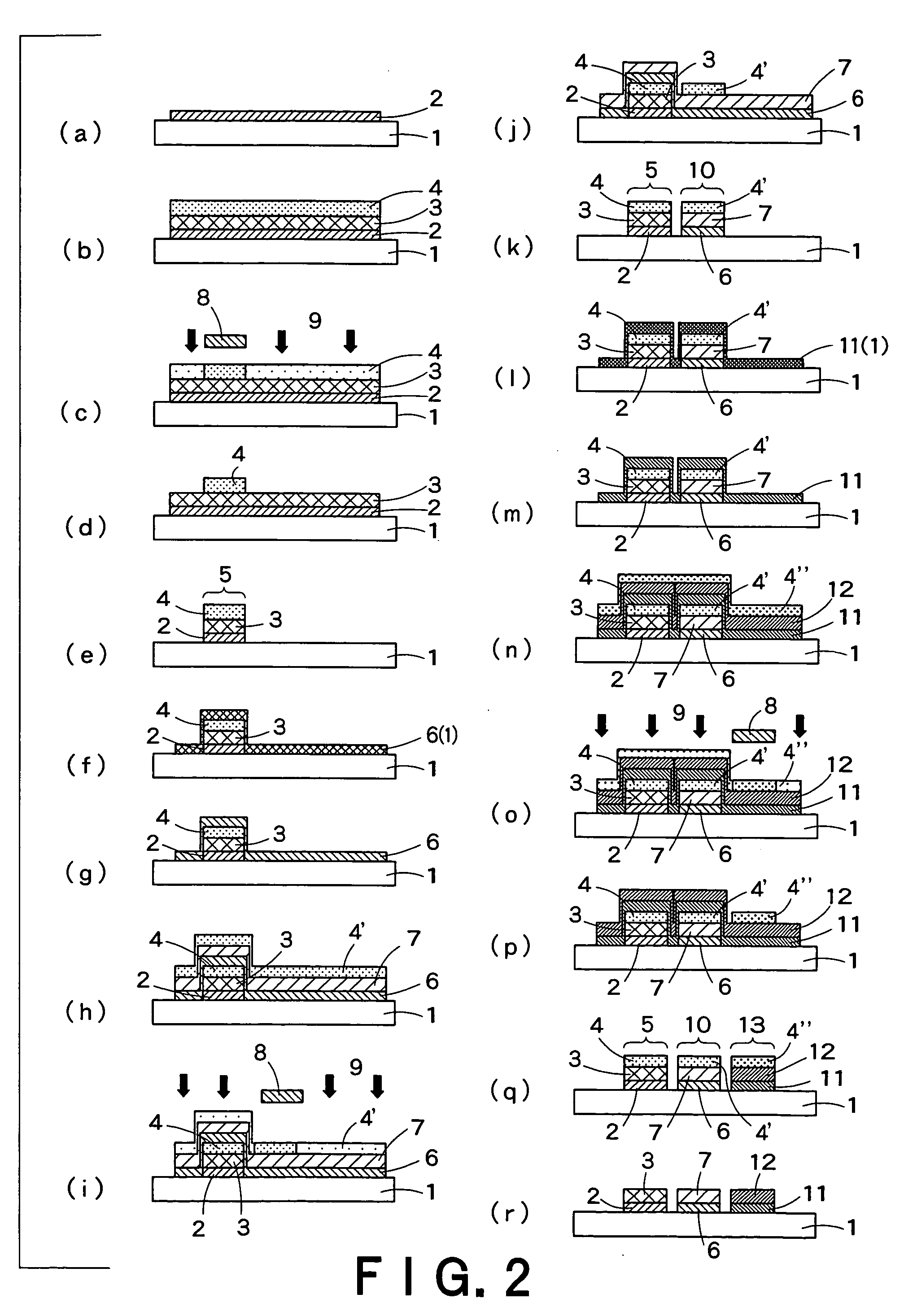 Process for production of electroluminescent element and electroluminescent element