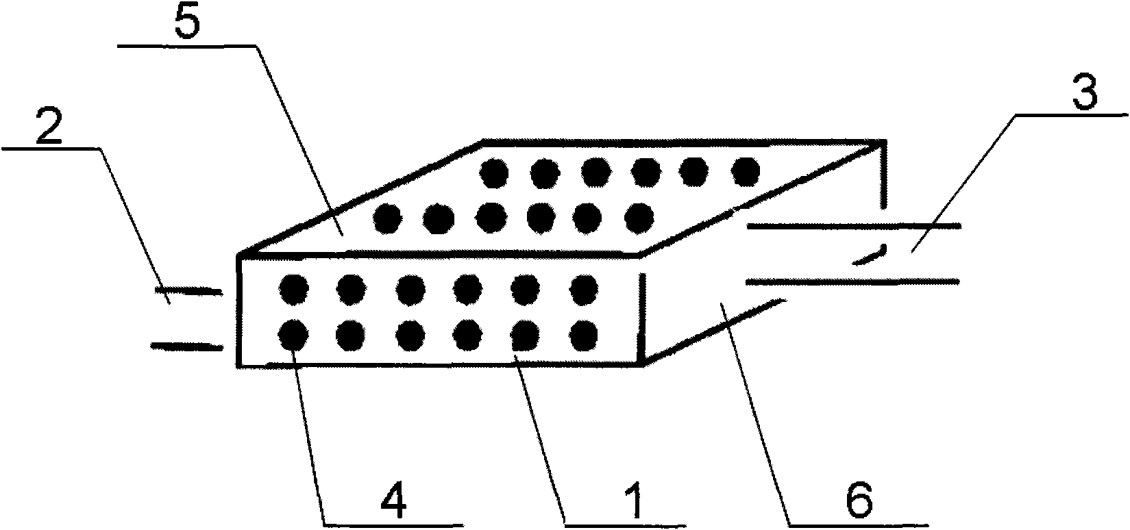 Novel tannin cured chitosan heavy metal ion dynamic absorption device and preparation method thereof