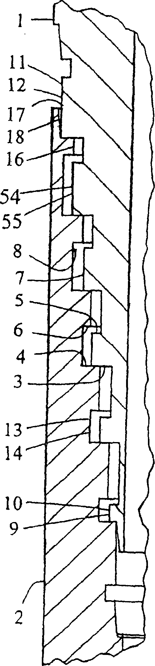 Wedgethread pipe connection