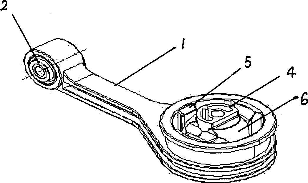 Suspension structure of engine