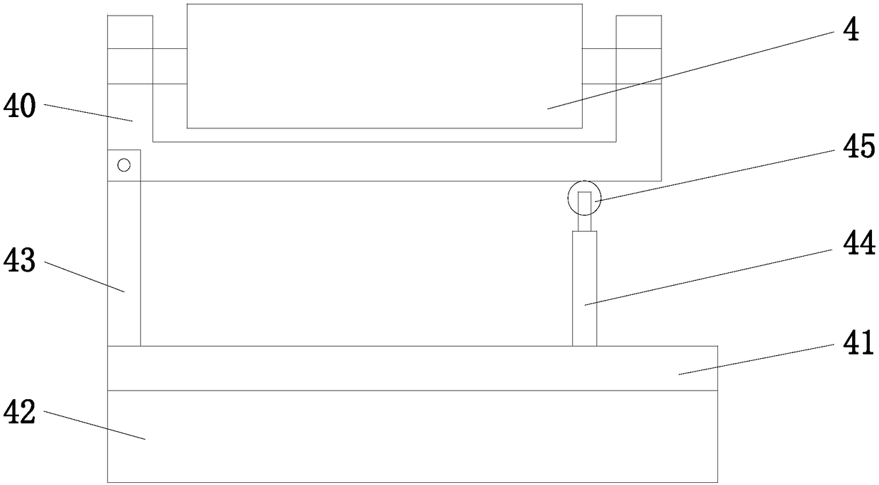 Bag and suitcase cloth roll separating device facilitating cutting