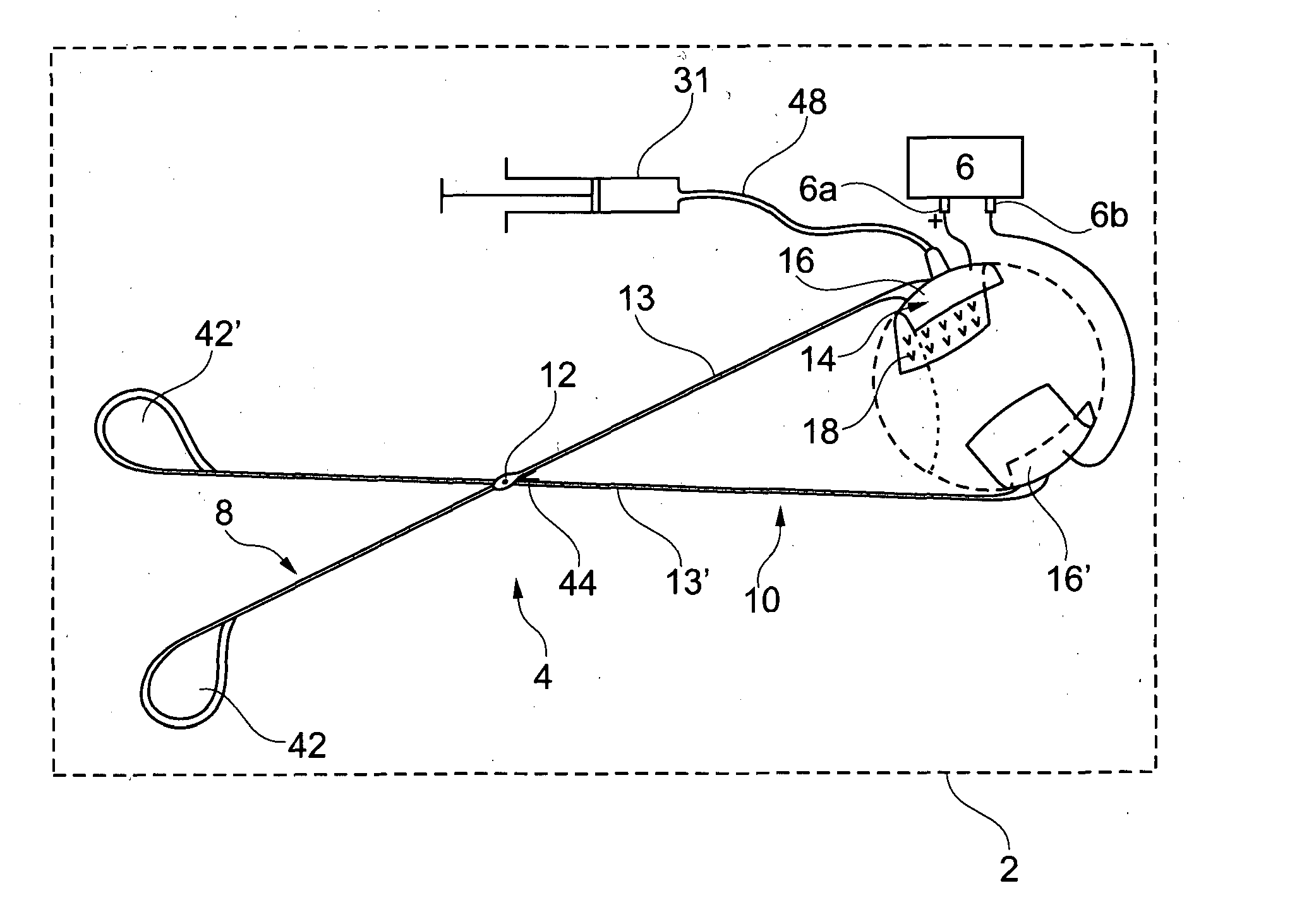 Device for the treatment of an ocular disease