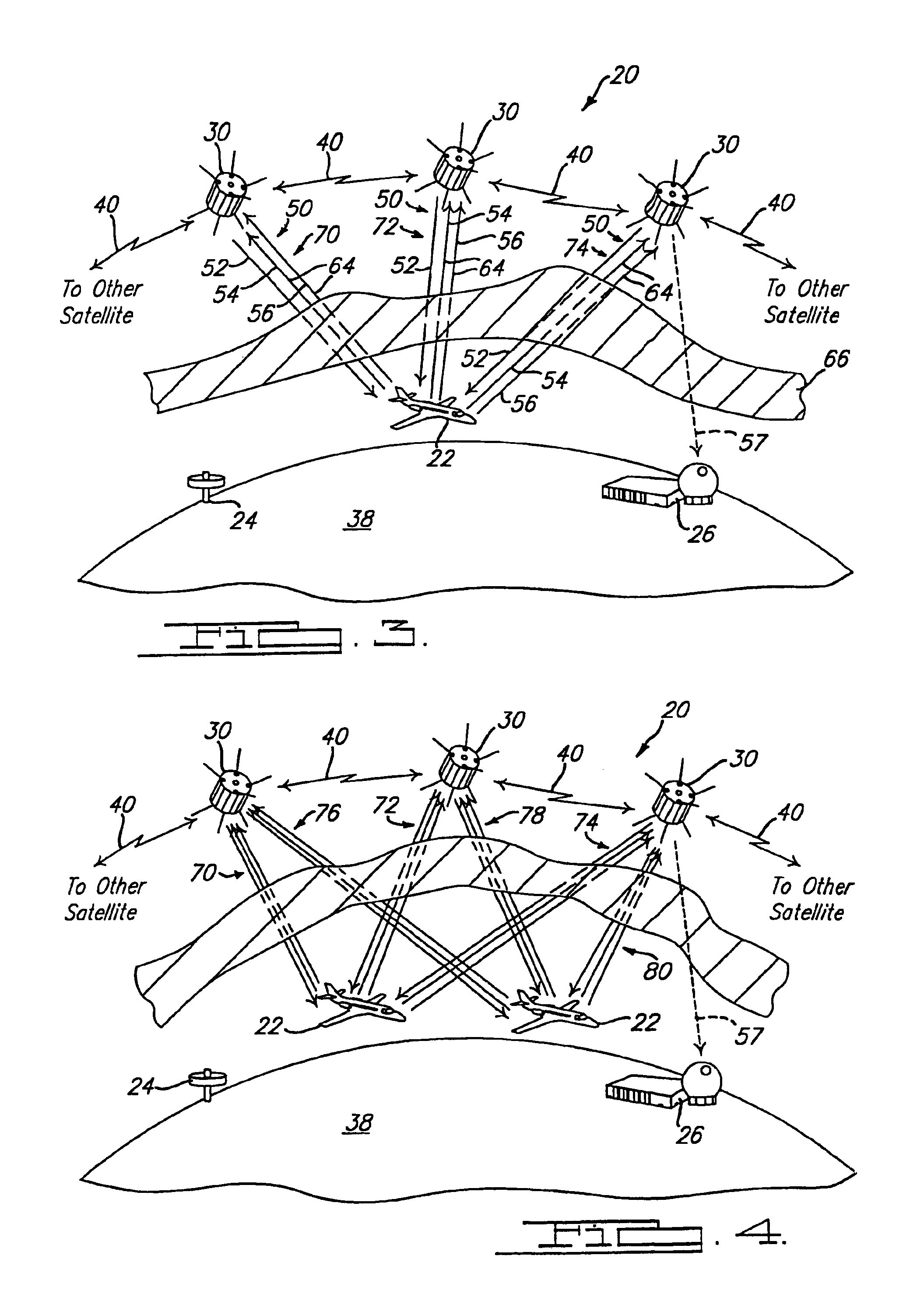 Method and apparatus for providing an integrated communications, navigation and surveillance satellite system
