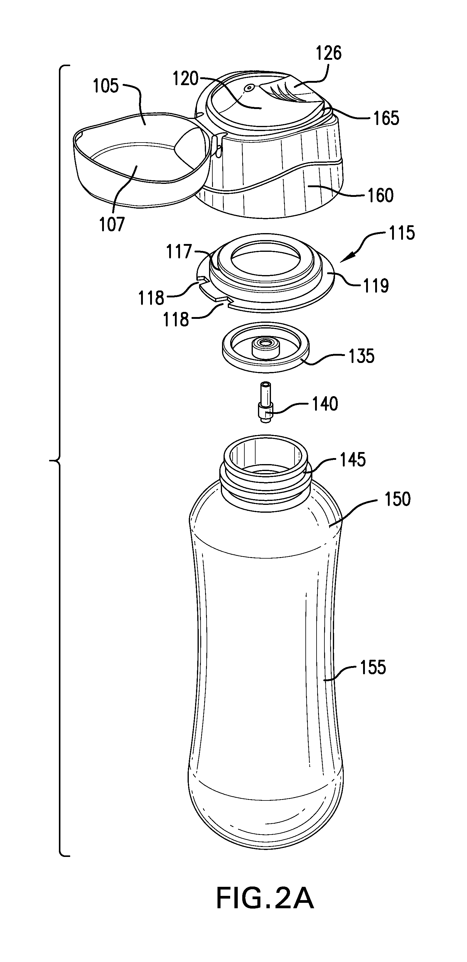 Actuator assembly for a pressurized plastic vessel
