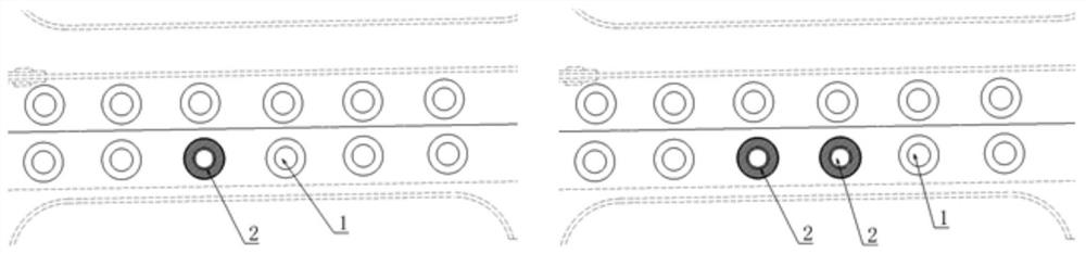Aircraft airfoil blind rivet looseness repairing method