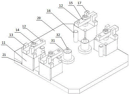 Back tool clamp of radiator