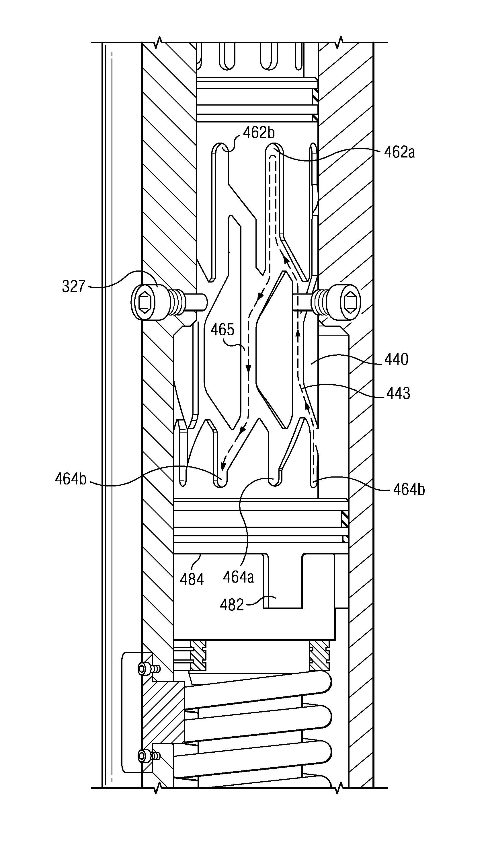 Hydraulic actuation of a downhole tool assembly