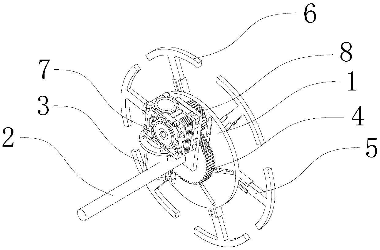 Variable-diameter wheel and agricultural vehicle chassis