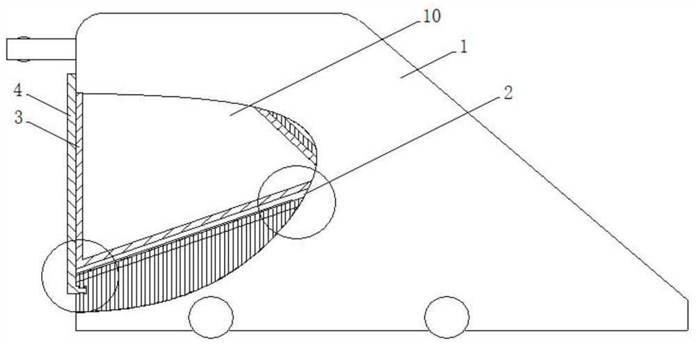 An automatic grain delivery device for a granary