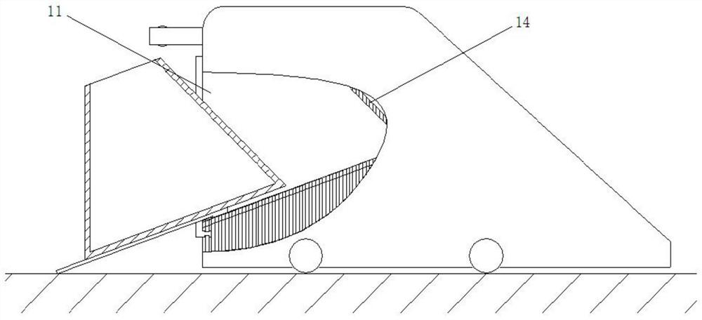 An automatic grain delivery device for a granary