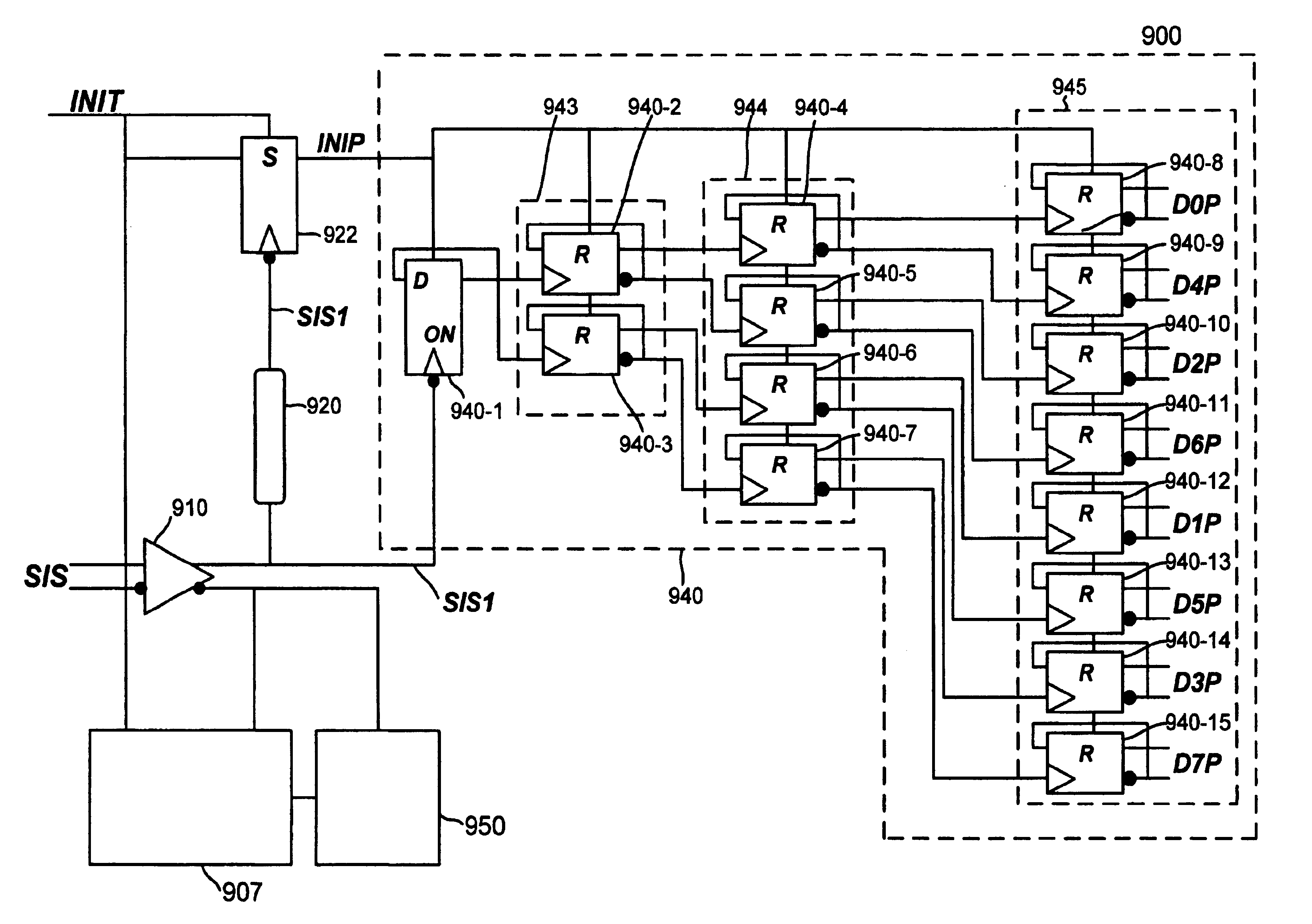 Circuit and method for distributing events in an event stream