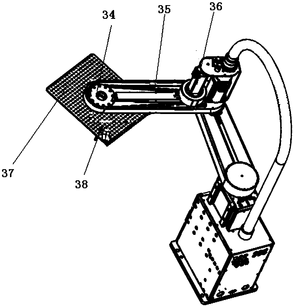 Single-arm robot stamping and carrying apparatus