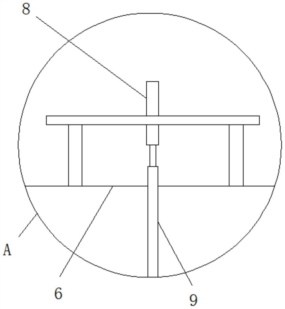 Raw material mixing device for high-strength winding pipe production